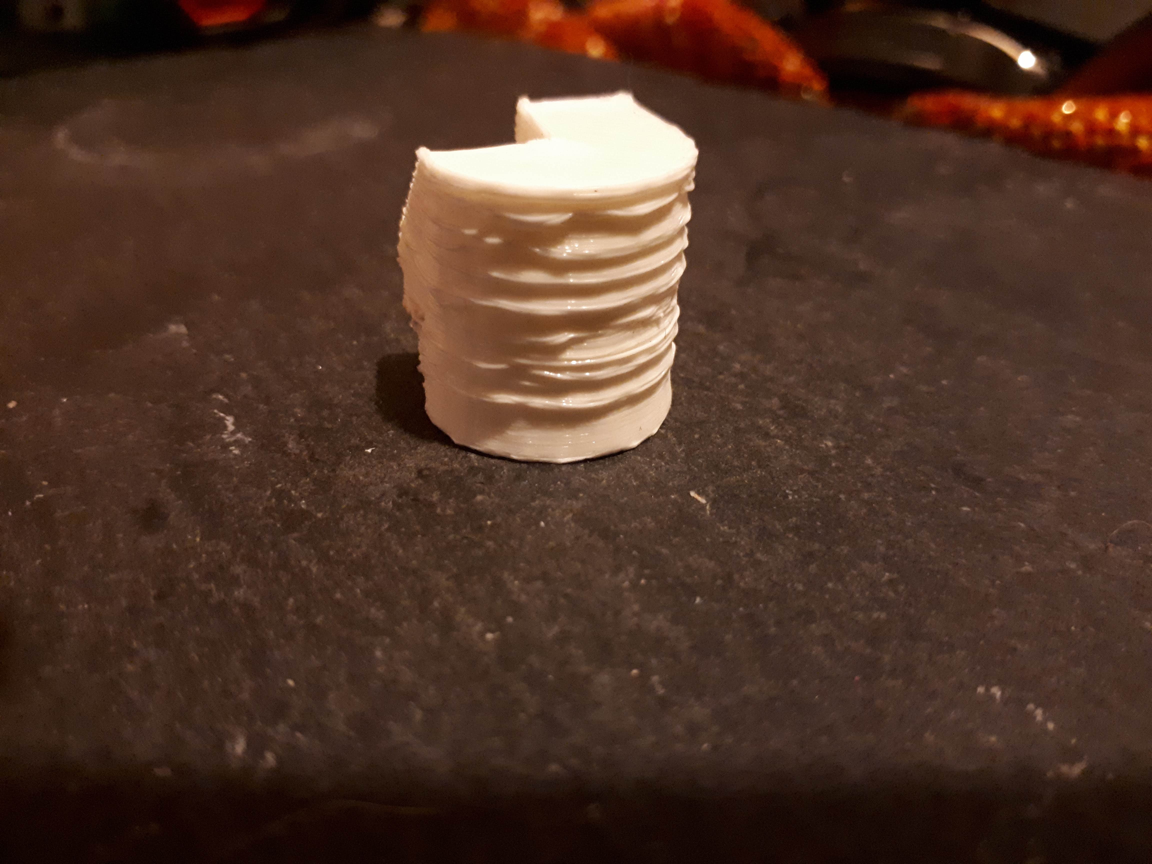 rounded surface