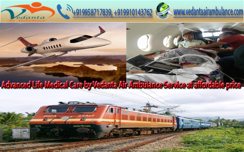 Vedanta Air Ambulance Service in India with Most Experienced Doctor and Our medical Team