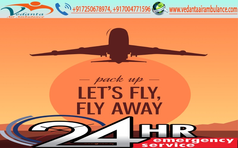 Vedanta Air Ambulance Service in Guwahati with the Full ICU Package