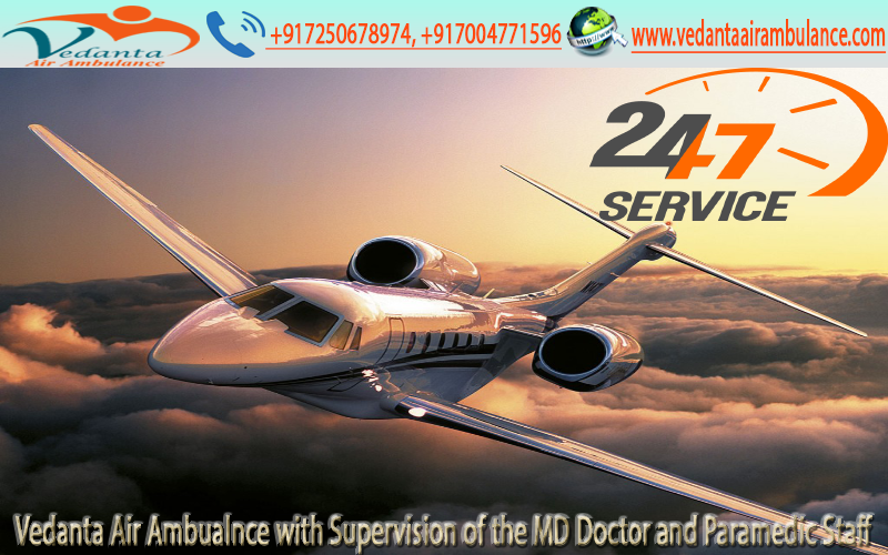 Charted Aircrafts service facility by Vedanta Air Ambulance From Bokaro