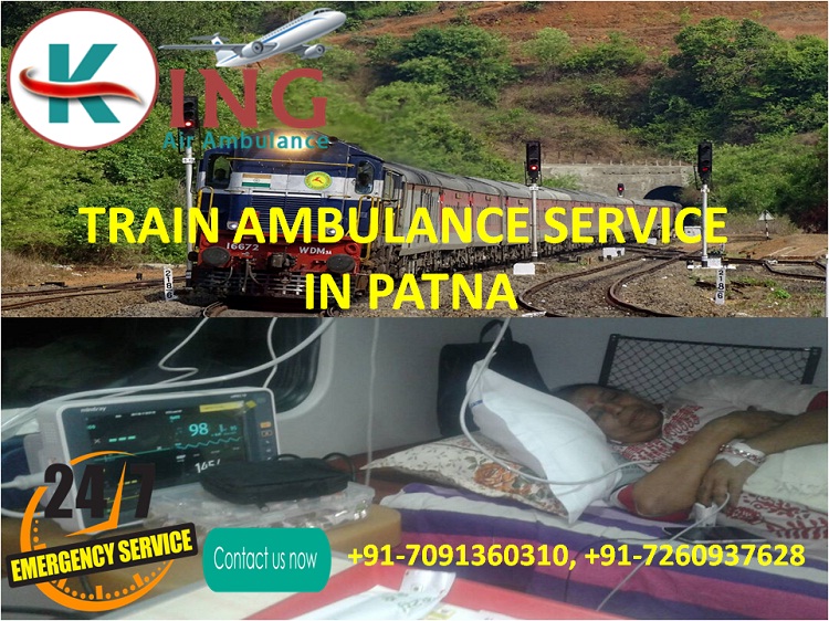 Avail Renowned and Secure Train Ambulance Service in Patna by King