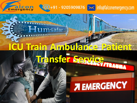 Get Emergency Train Ambulance Service in Delhi with ICU setup and Medical Team