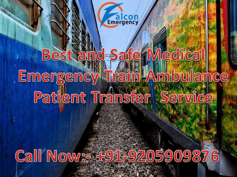 Get Medical Train Ambulance Patient Transfer Service in Bagdogra at Low Fare