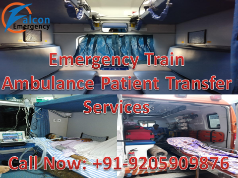 Get Medical Train Ambulance Patient Transfer Service in Raipur at Low-Cost