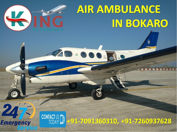 Take Reputed and Prime Air Ambulance in Bokaro by King