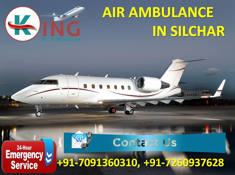 Book Leading and Brilliant Air Ambulance in Silchar by King