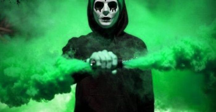 Orange Smoke Bomb Photography