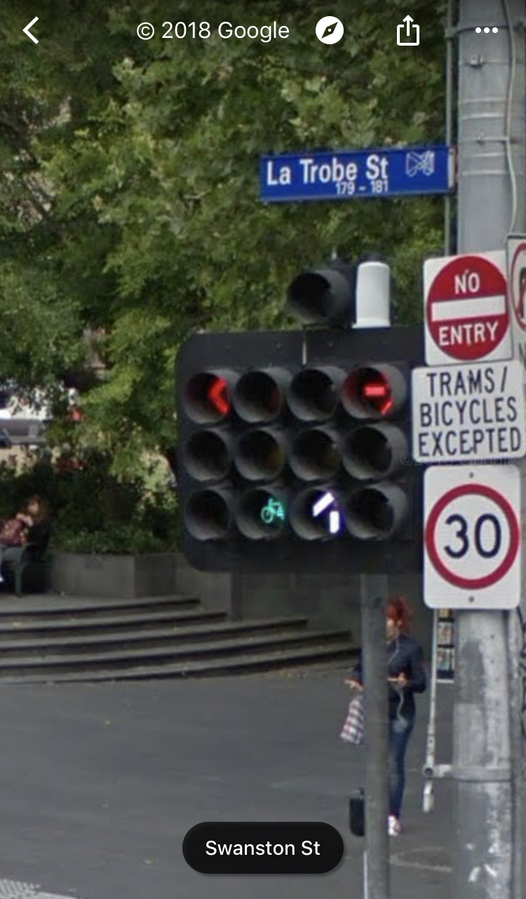 Melbourne traffic lights