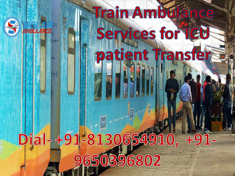 Get Sky Train Ambulance from Guwahati to Delhi with ICU Expert Doctor