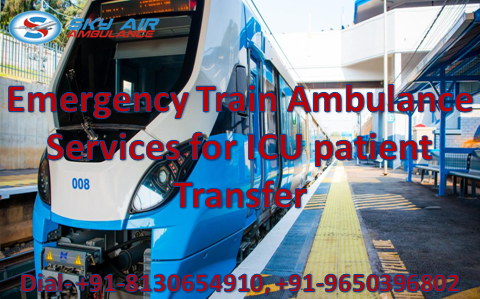 Get Sky Train Ambulance from Chennai to Delhi with Full ICU Setup