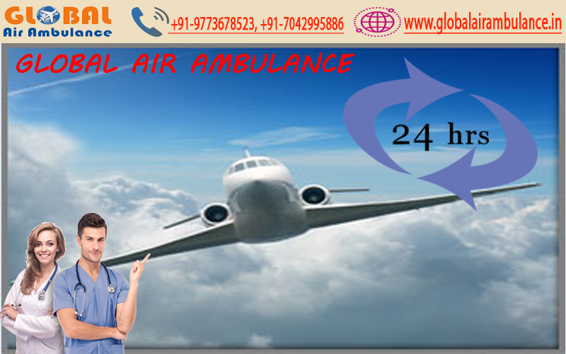 Global Air Ambulance Service from Ranchi at Economic-cost