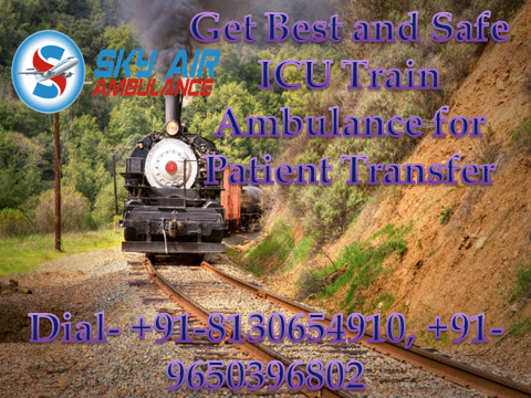 Get ICU Train Ambulance from Dibrugarh to Delhi at the Cheapest Price