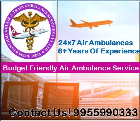 Avail Panchmukhi Emergency Medical Care Charter Air Ambulance in Indore and Jabalpur