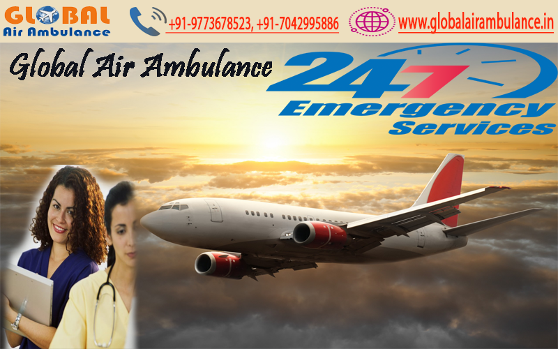 Global Air Ambulance Service in Tatanagar at Affordable Price