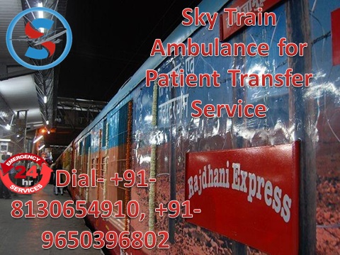 Get Sky Train Ambulance from Gorakhpur to Delhi for Reliable Services