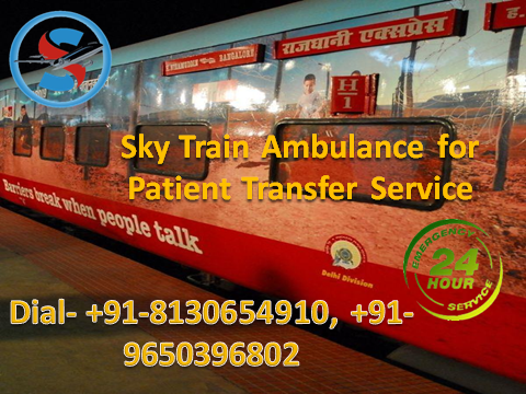 Get ICU Train Ambulance from Varanasi to Delhi for Emergency Services