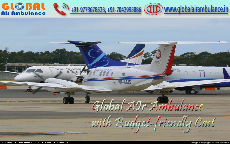 Safest Global Air Ambulance in Patna with all the Healthcare Equipment