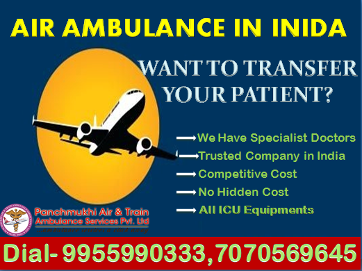 Get an Emergency Charter and Commercial Air Ambulance in Raipur