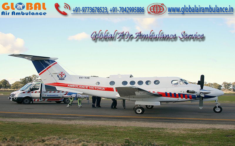 Global Air Ambulance Service from Srinagar at Genuine Price