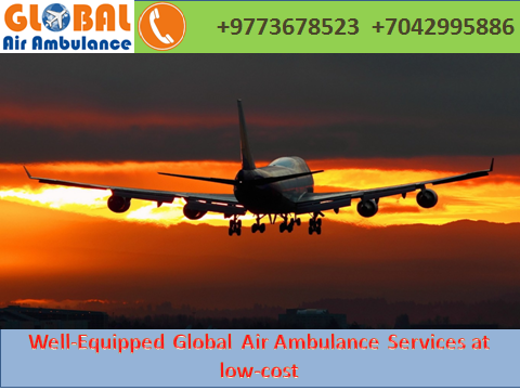 Global Air Ambulance in Kolkata with Complete ICU setup