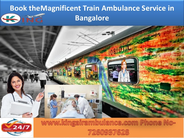 Book at low cost train ambulance service from Bangalore and Chennai to Delhi