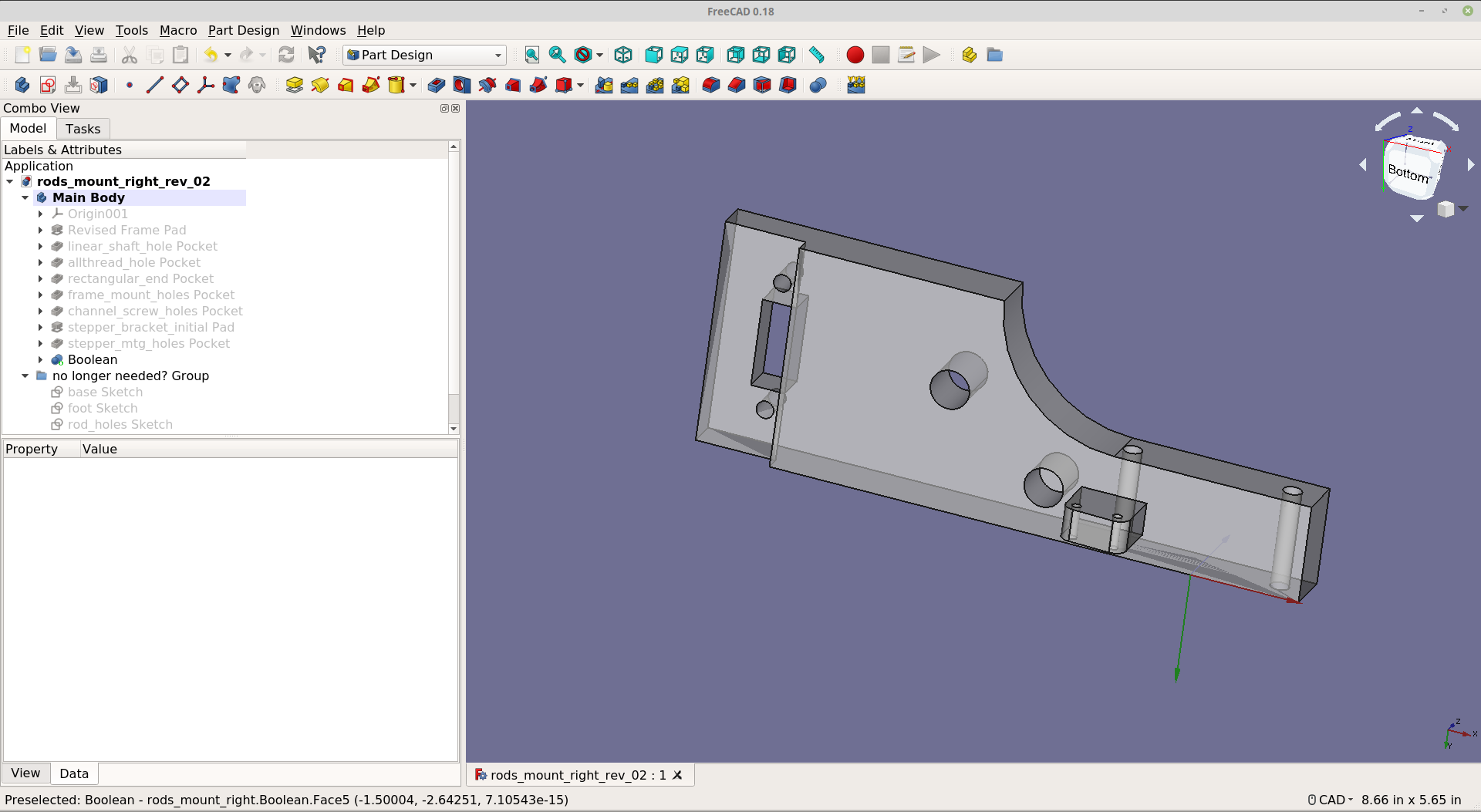 FreeCAD bracket