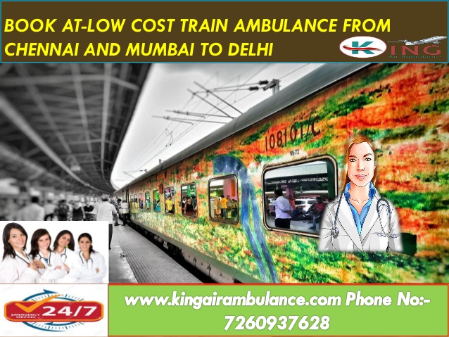 Book At-Low Cost Train Ambulance Service in Mumbai