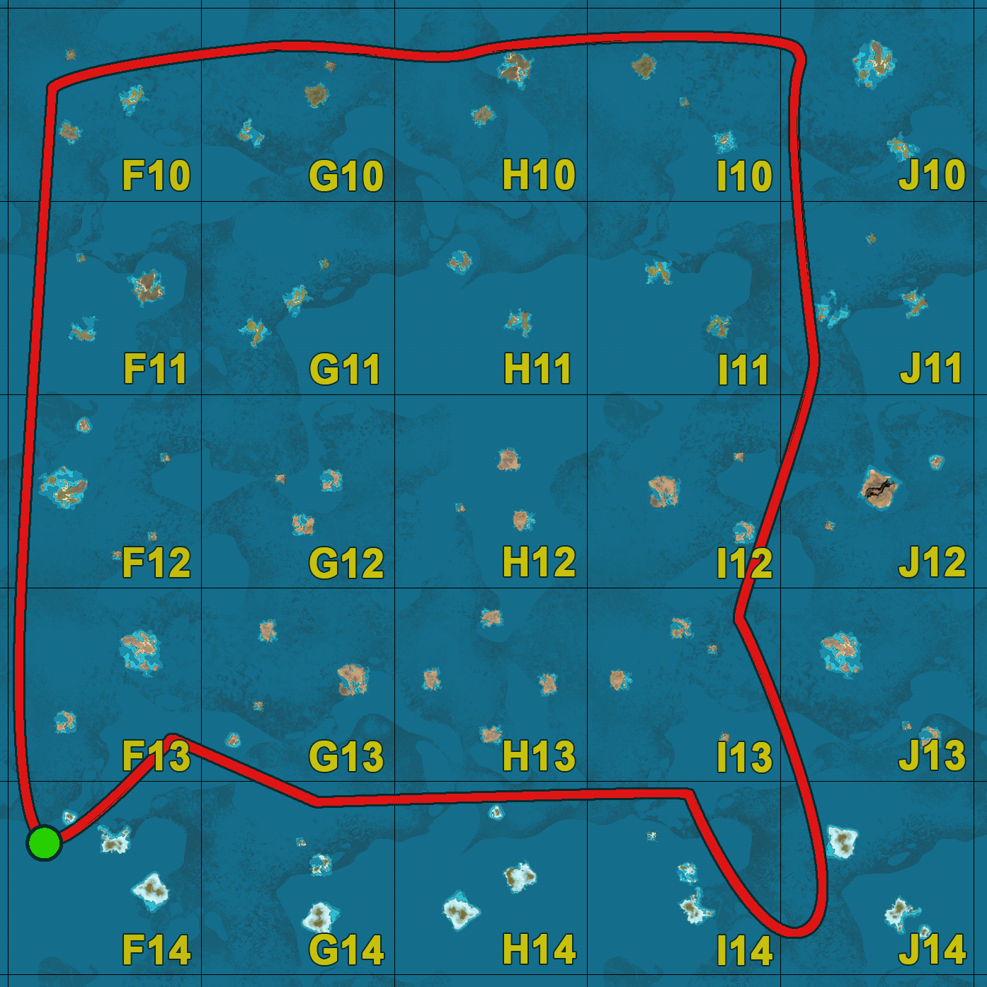 Ghots Ship Route, Atlas