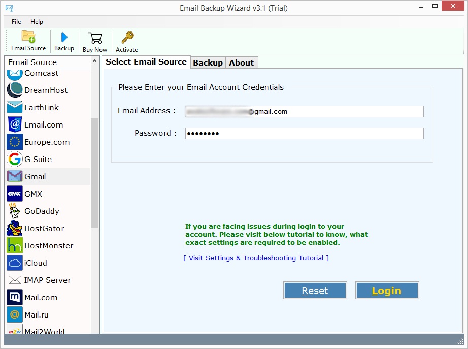 Gmail Backup Tool