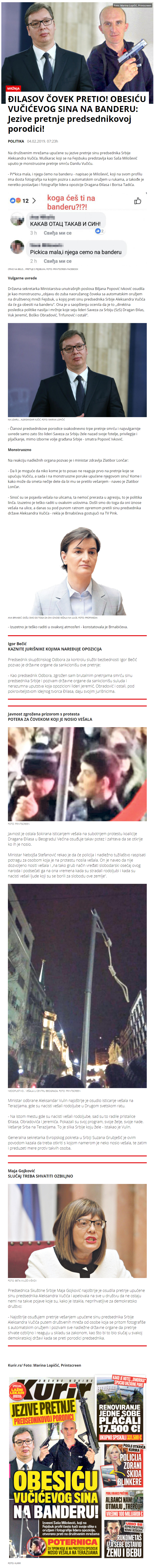 ILASOVOVEKPRETIOOBESIUVUIEVOGSINANABANDERUJezivepretnjepredsednikovojporodiciVestiKurir.png