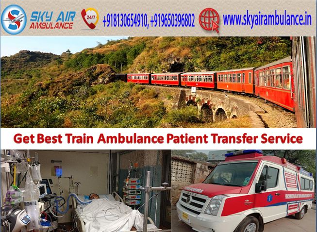 Book Best and Fast Sky Medical Train Ambulance from Mumbai to Delhi
