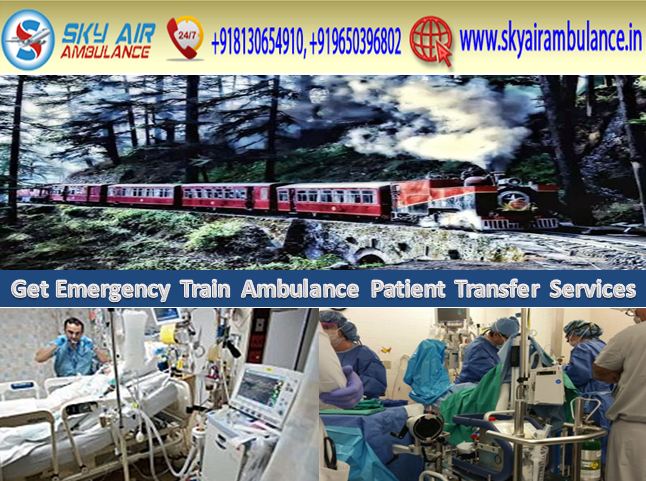 Get Quick Medical Care Sky Train Ambulance Service in Patna
