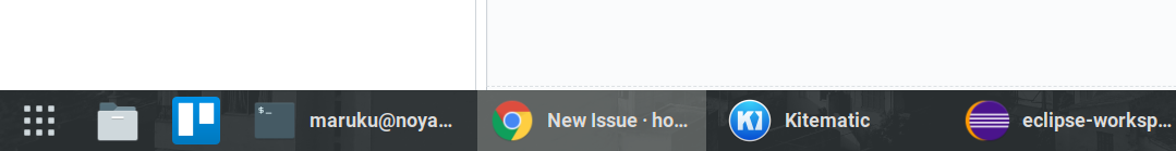 Sorted taskbar.