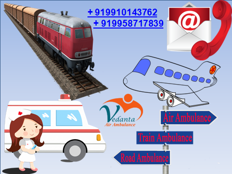 Vedanta Air Ambulance Service in Ranchi with all Medical Facilities
