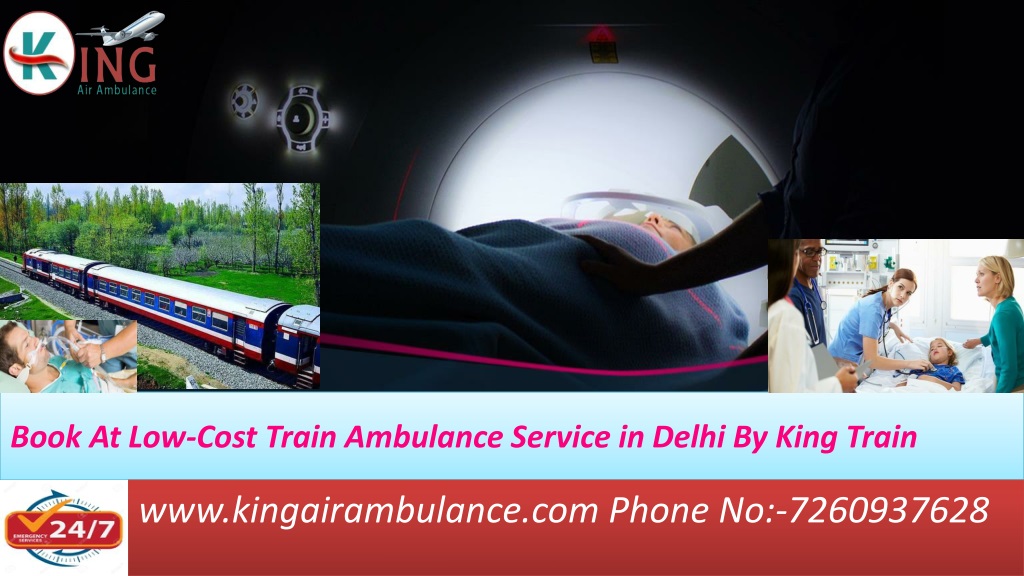 Book At-Low Cost Train Ambulance Services in Delhi