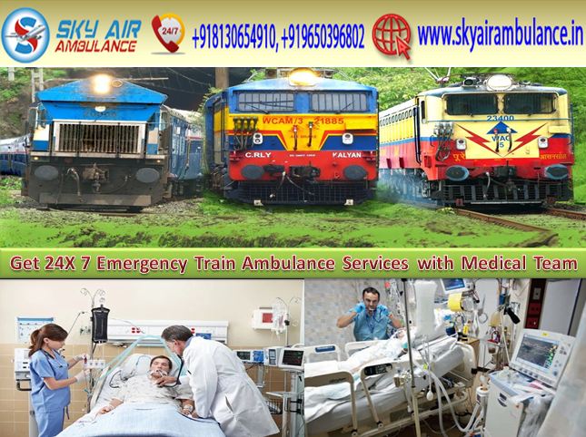 Get Low-Cost Train Ambulance Service in Patna with ICU Expert Doctor