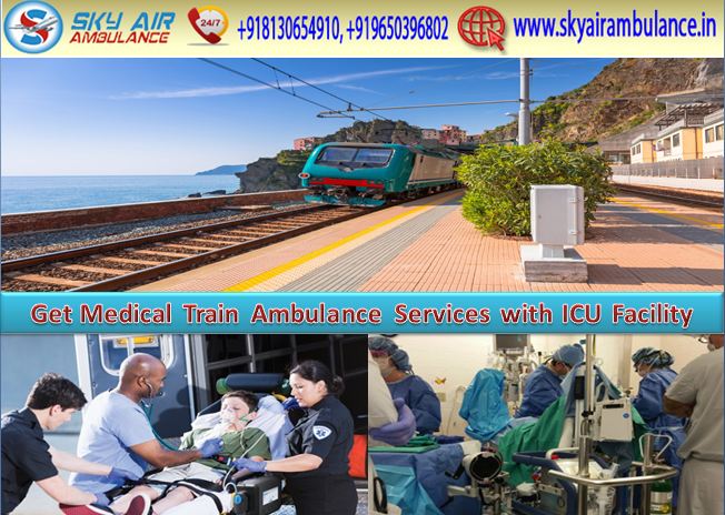 Get Sky Train Ambulance Service in Jamshedpur with well-equipped service