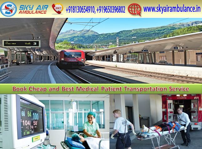 Get Emergency Sky Train Ambulance Service in Ranchi with All ICU Facility