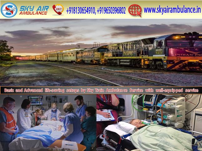 Get Affordable Cost Train Ambulance Service in Raipur by Sky Train Ambulance
