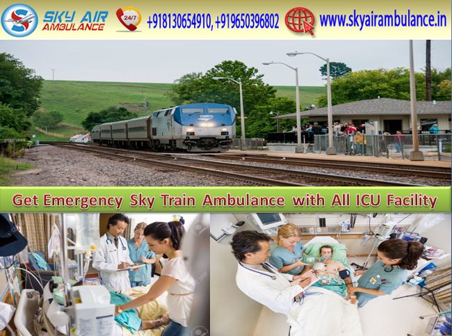 Get Best and Advanced Train Ambulance Services in Nagpur by Sky Train Ambulance