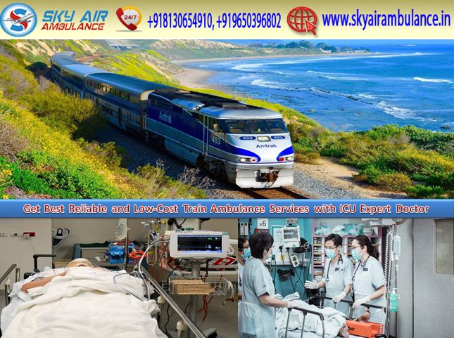 Get Best Medical Train Ambulance Services in Varanasi by Sky Train Ambulance