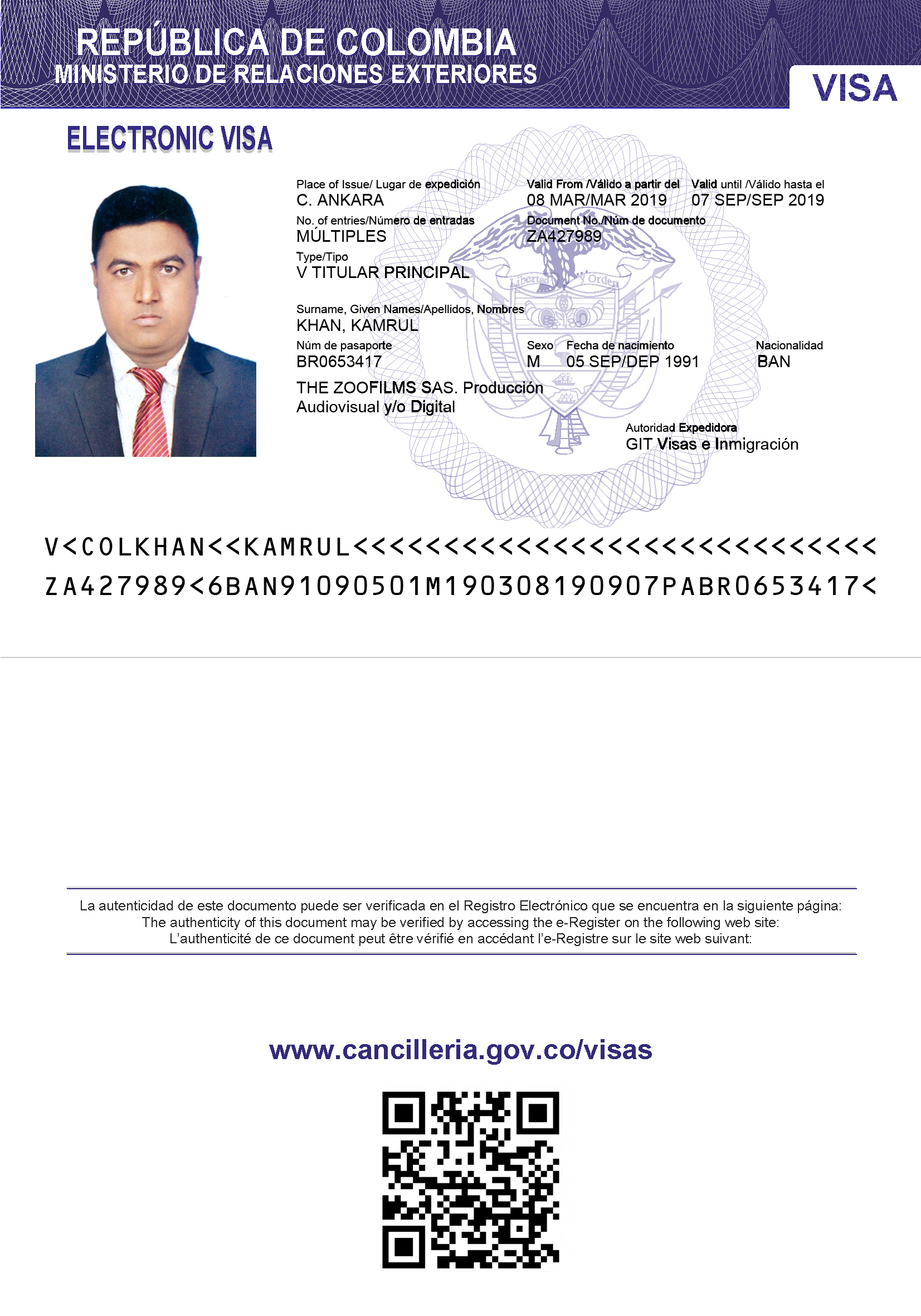 www.cancilleria.gov.co/visas/ZA427989