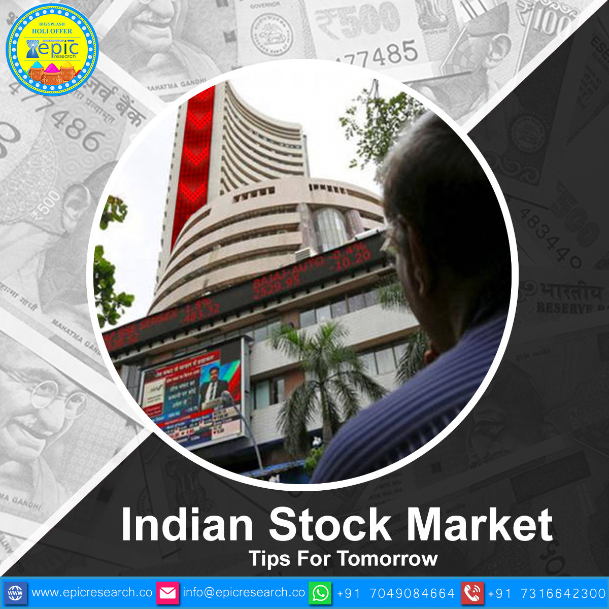 Indian Stock Market Tips For Tomorrow - http://www.epicresearch.co/derivatives/btst-stbt