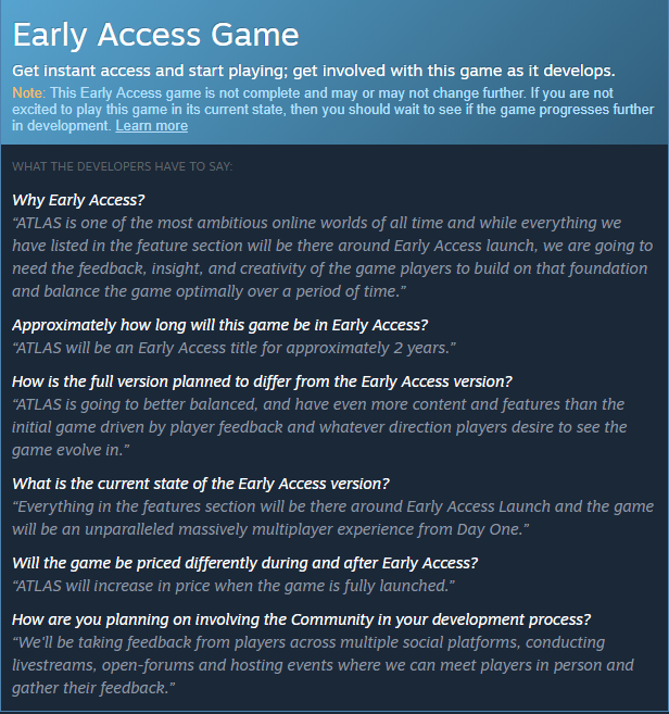 Atlas EA Terms
