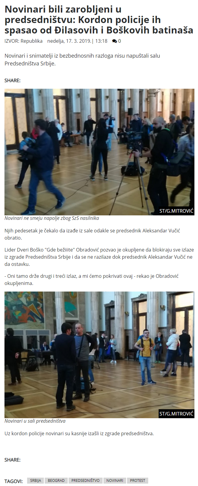 RepublikaNovinaribilizarobljeniupredsednitvuKordonpolicijeihspasaoodilasovihiBokovihbatinaa.png