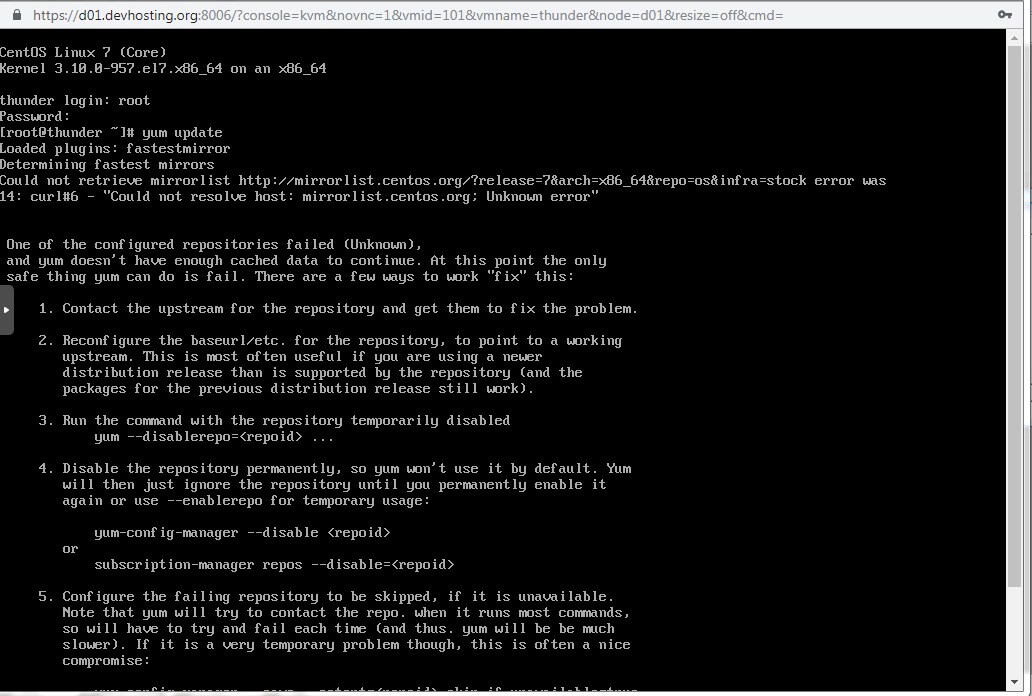 error Centos 7