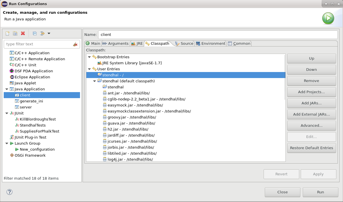 eclipse - client