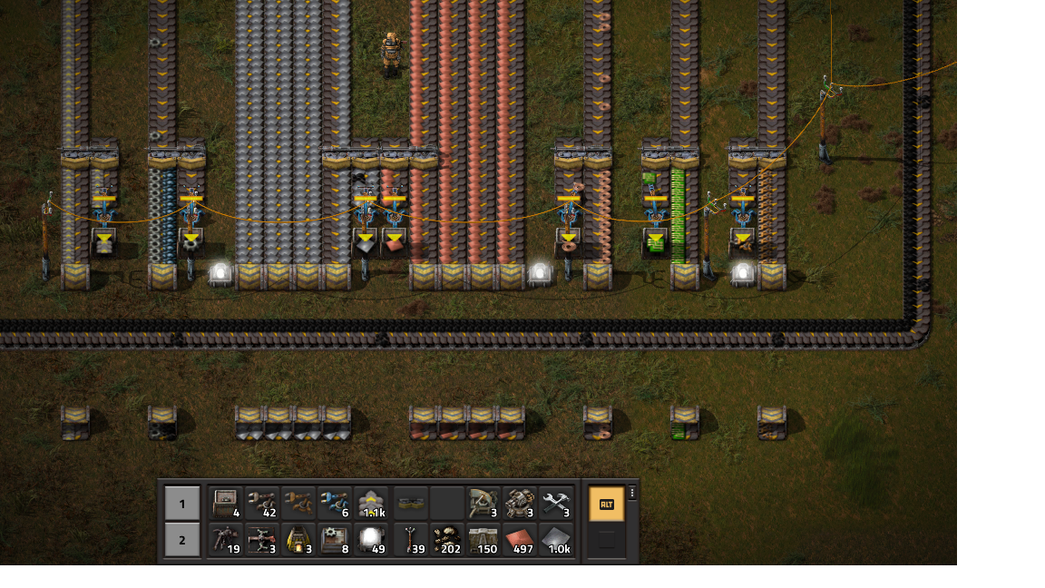 Factorio - my first Main Storage Bus