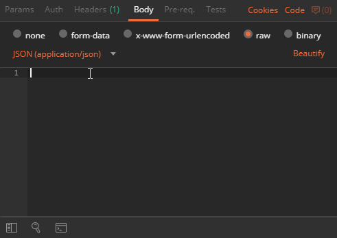 Postman issue