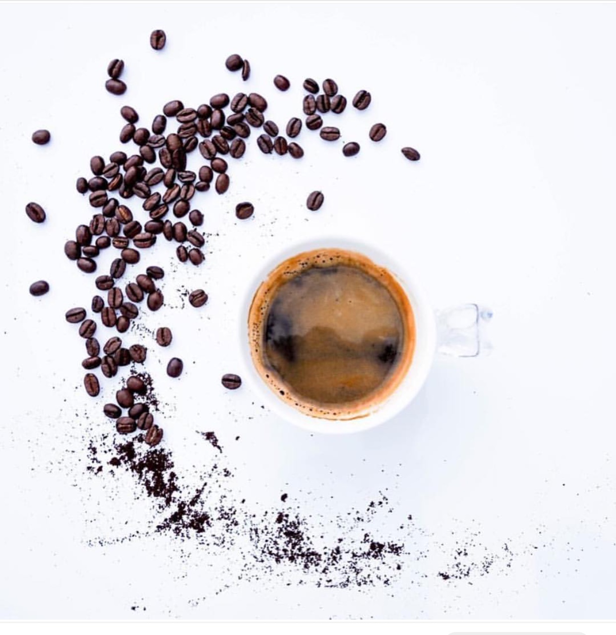 Coffee Cup with Beans